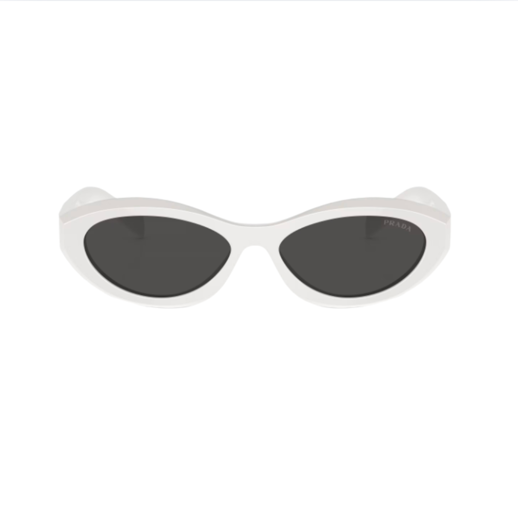 Prada - White Acetate Irregular Frame