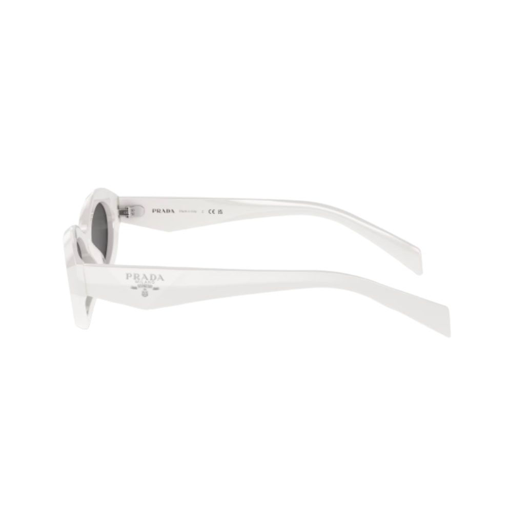 Prada - White Acetate Irregular Frame