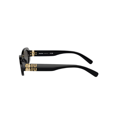 Miu Miu - Oval Acetate Black Frame