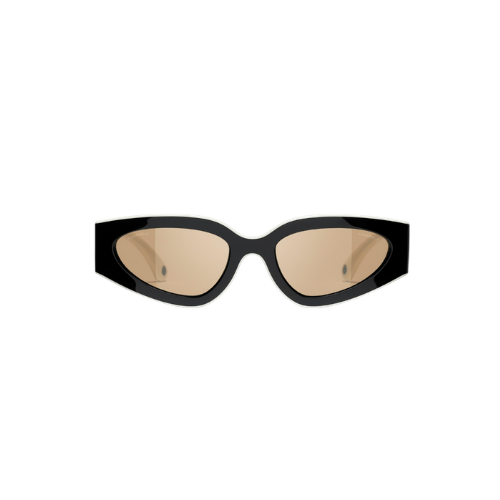 Chanel - Irregular Black Brown Frame